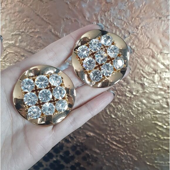 NWOT Zara Limited Edition Goldtone Statement Earrings - Picture 3 of 10